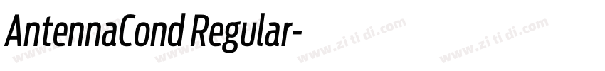 AntennaCond Regular字体转换